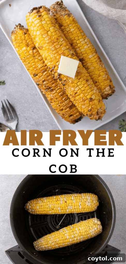 Air fryer corn on the cob