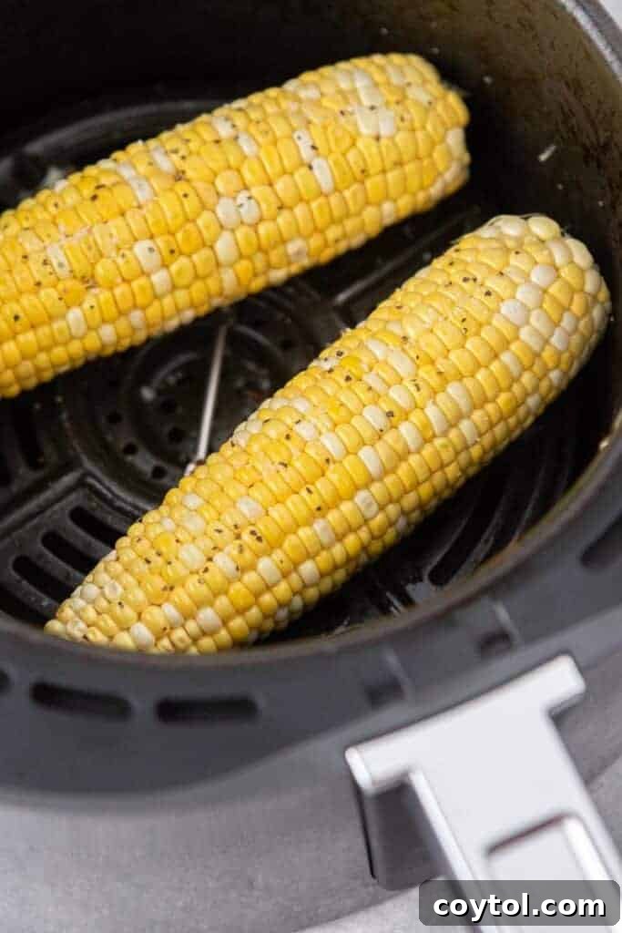 Salt and pepper corn on the cob