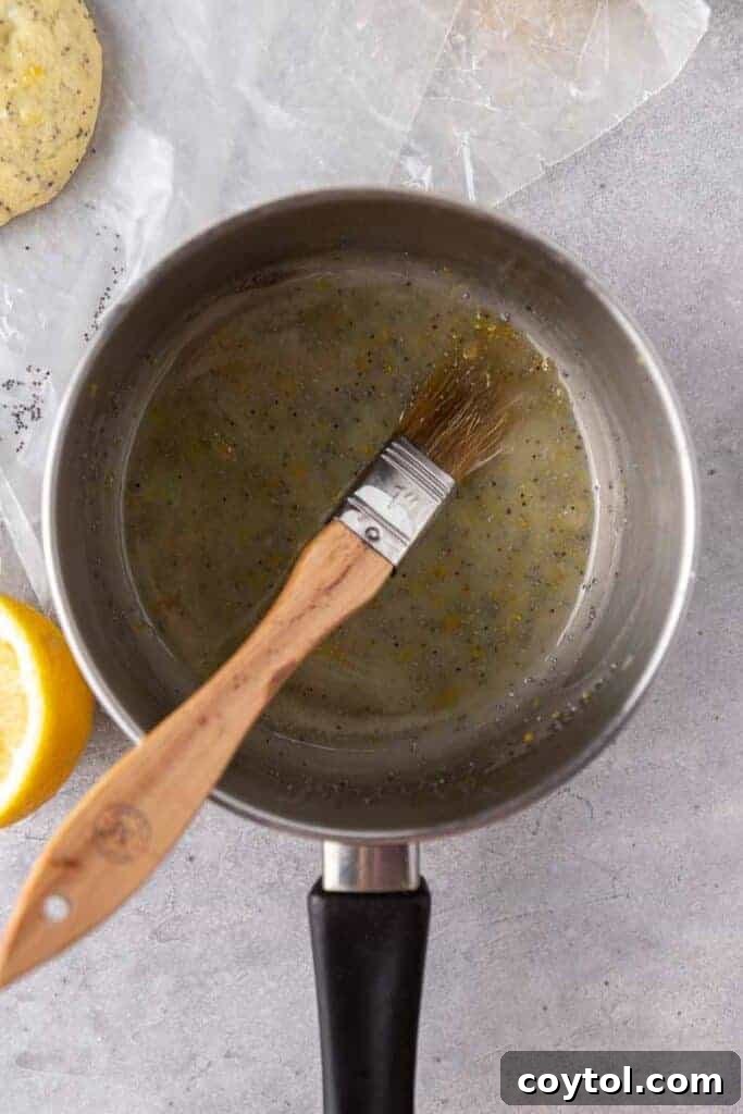butter lemon glaze