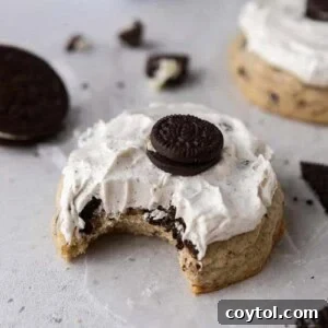 Crumbl cookies and cream milkshake cookies