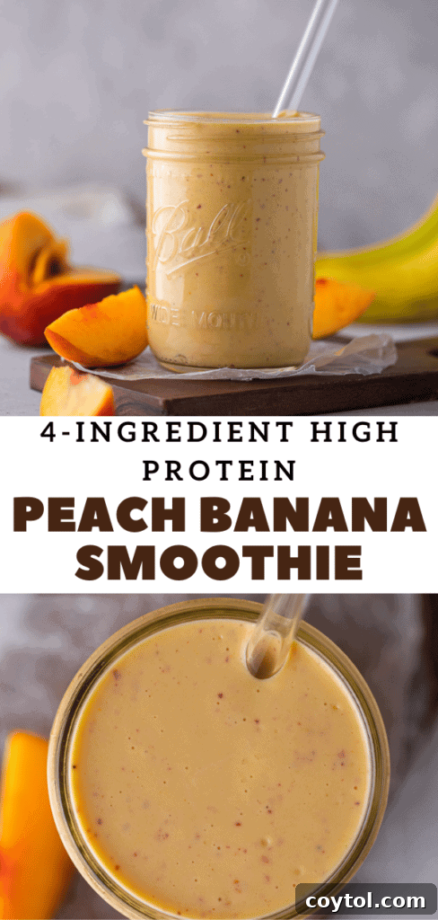 peach banana smoothie