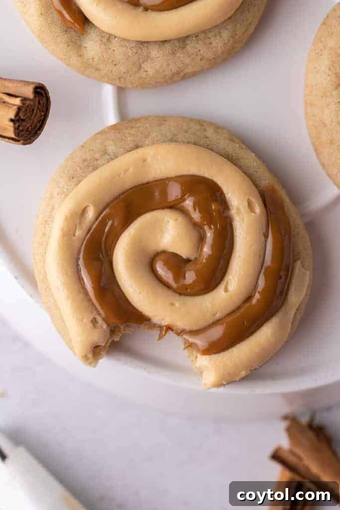Crumbl dulce de leche cookies