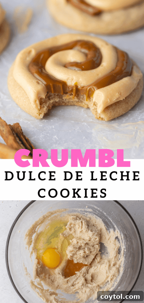 Crumbl Dulce de leche cookies