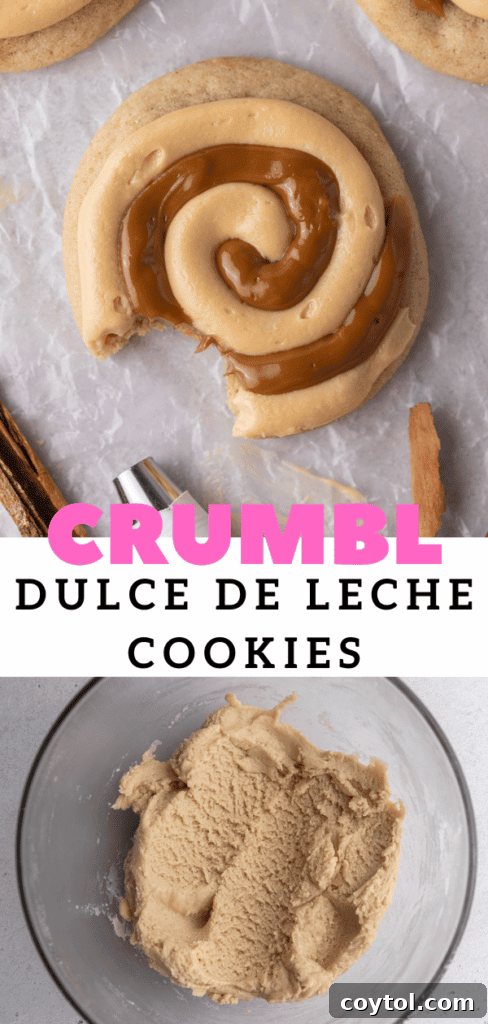 Easy frosted dulce de leche cookie