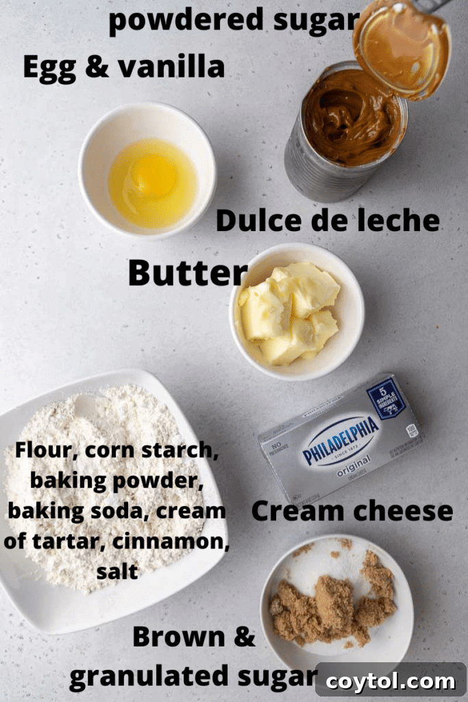 Crumbl dulce de leche cookie ingredients