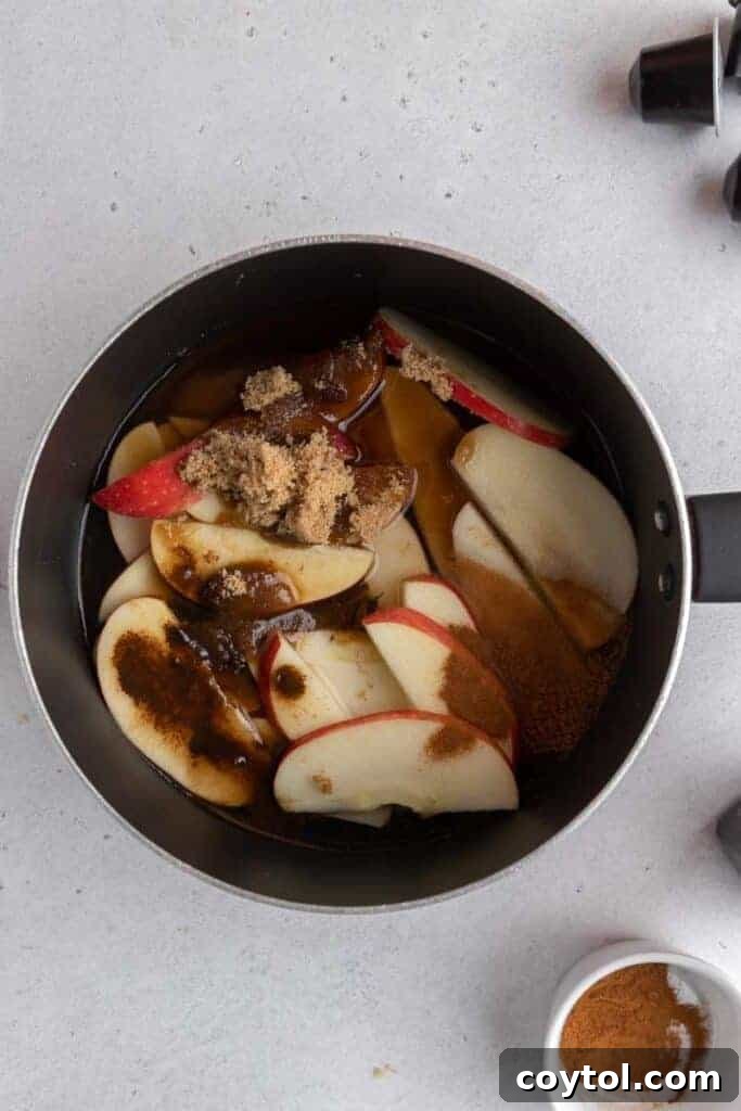 Starbucks Apple Crisp Macchiato Golden Warmth or Chilled Delight 8 Brown sugar apple simple syrup