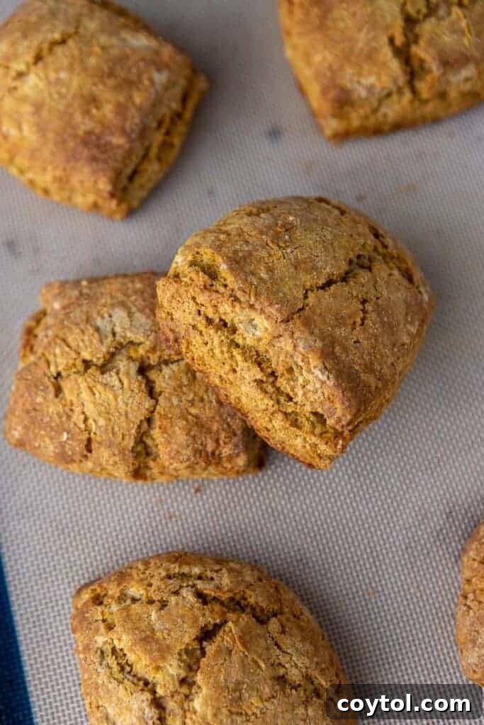 Pumpkin scones with white glaze