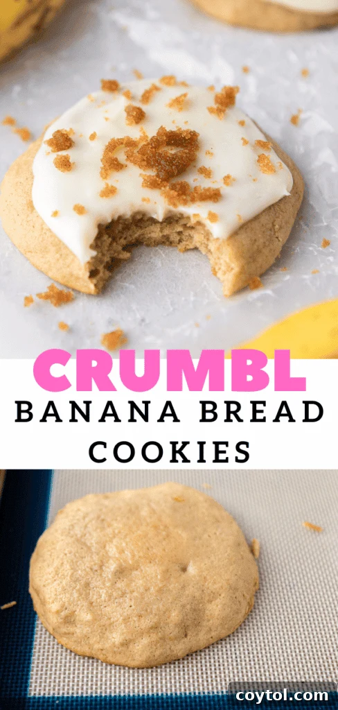 A beautifully arranged plate of Crumbl banana bread cookies, perfect for sharing or enjoying alone.