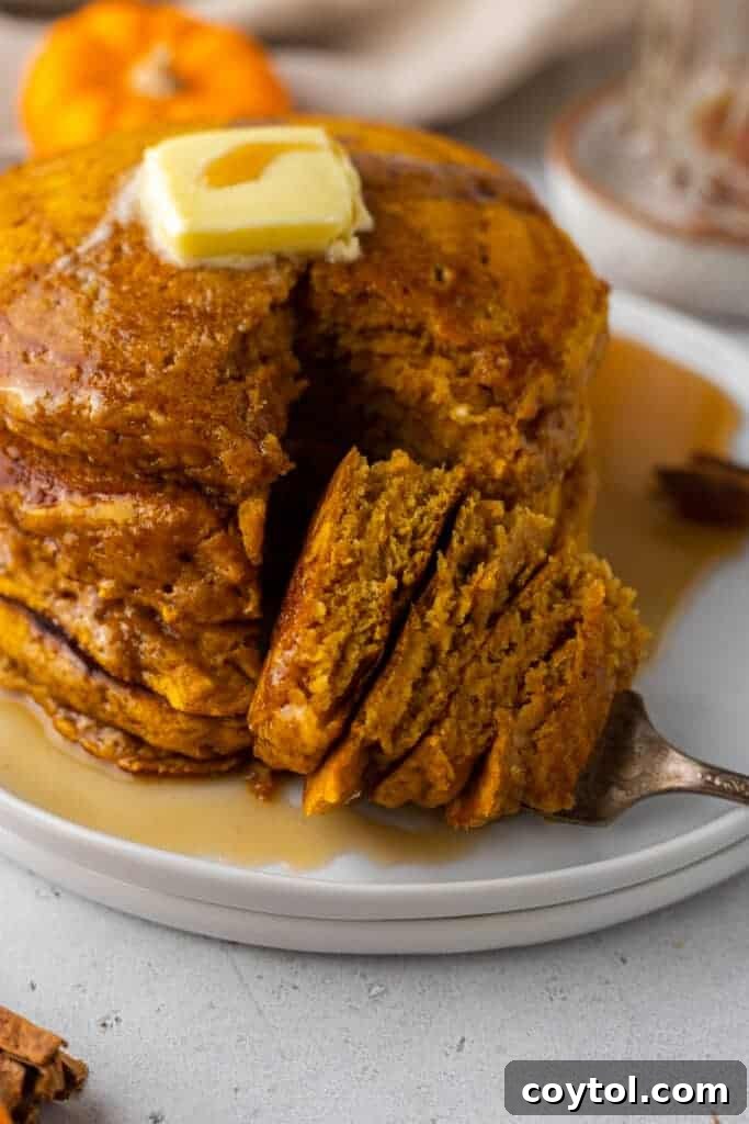 Fluffy pumpkin pancake recipe