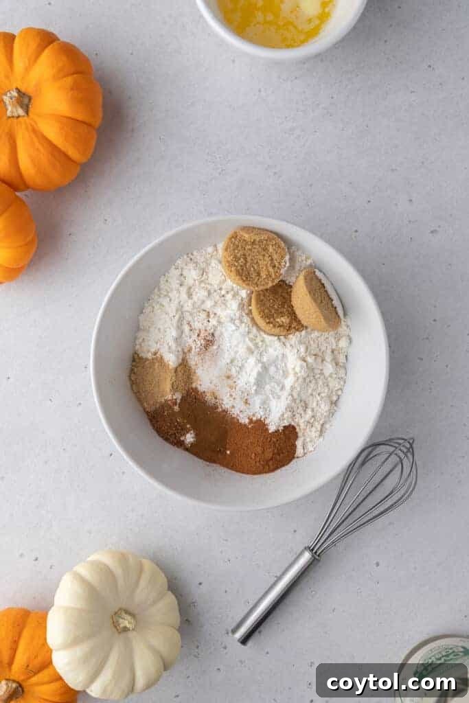 Mix the dry ingredients together