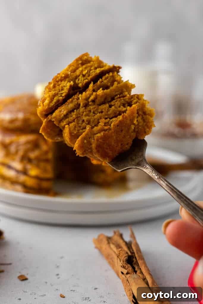 Pumpkin pancake bite