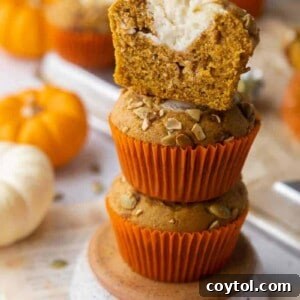 Starbucks Dupe Pumpkin Cream Cheese Muffins 17 Cheesecake pumpkin muffin stack