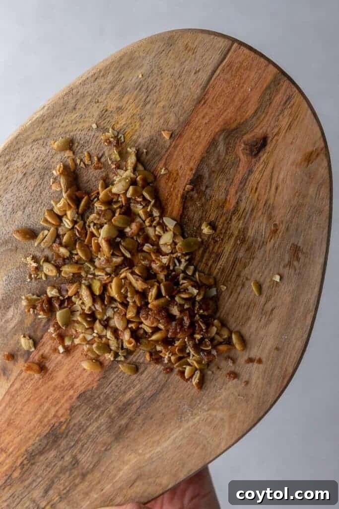 Starbucks Dupe Pumpkin Cream Cheese Muffins 6 Caramelized pumpkin seeds