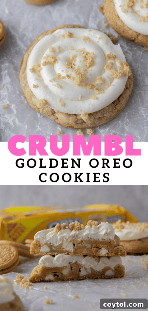 Assortment of Golden Oreo desserts including frosted cookies