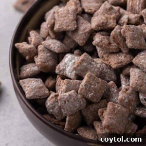 Puppy chow in a bowl