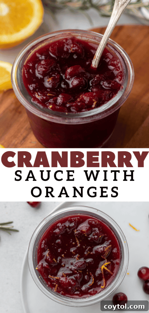 Thanksgiving sauce in a beautiful glass serving dish.
