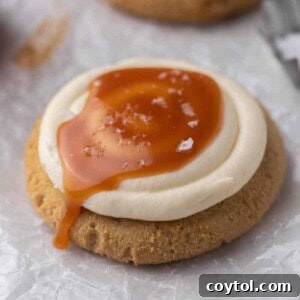 Crumbl salted caramel cheesecake cookies