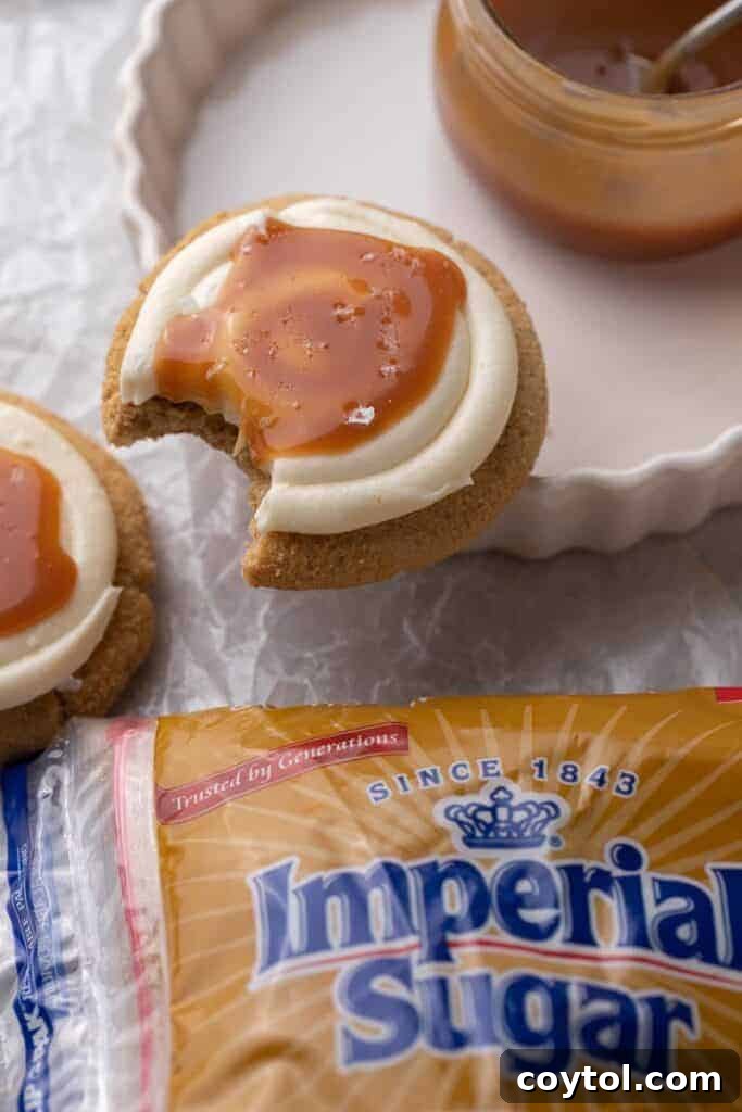 Salted caramel cookies