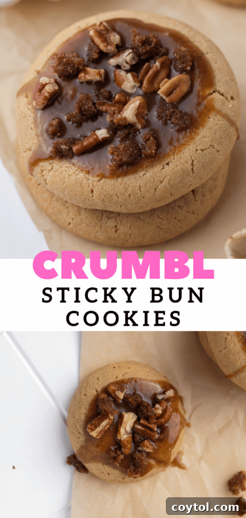 Crumbl Sticky bun cookies
