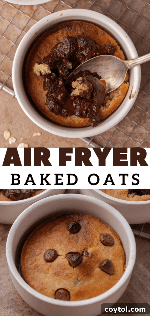 Air fryer baked oats