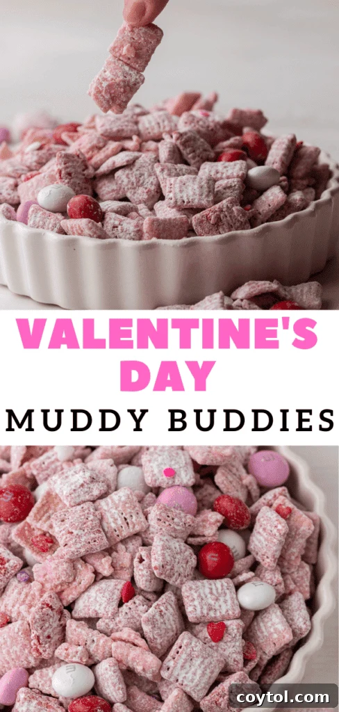 Valentine's day puppy chow