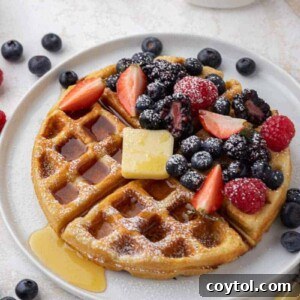 Brunch buttermilk waffles
