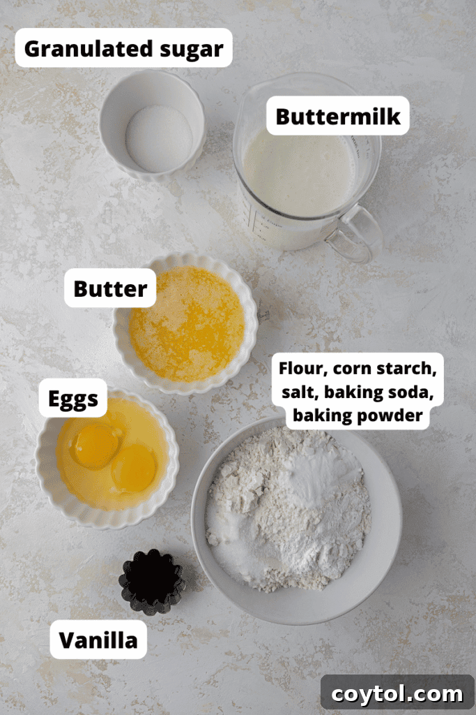 Buttermilk waffle ingredients