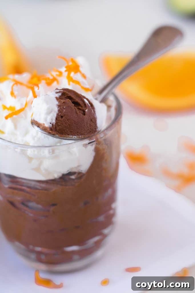Orange avocado Mousse cup vegan