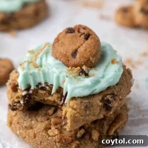 Crumbl Blue Monster Cookies with Chips Ahoy