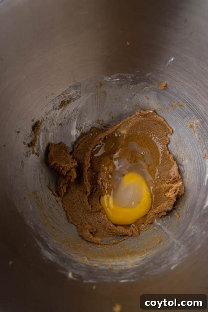 Creamed butter and sugar together 