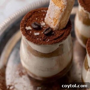 Lazy Caramel Macchiato Tiramisu Cups 13 Caramel tiramisu with lady finger decoration