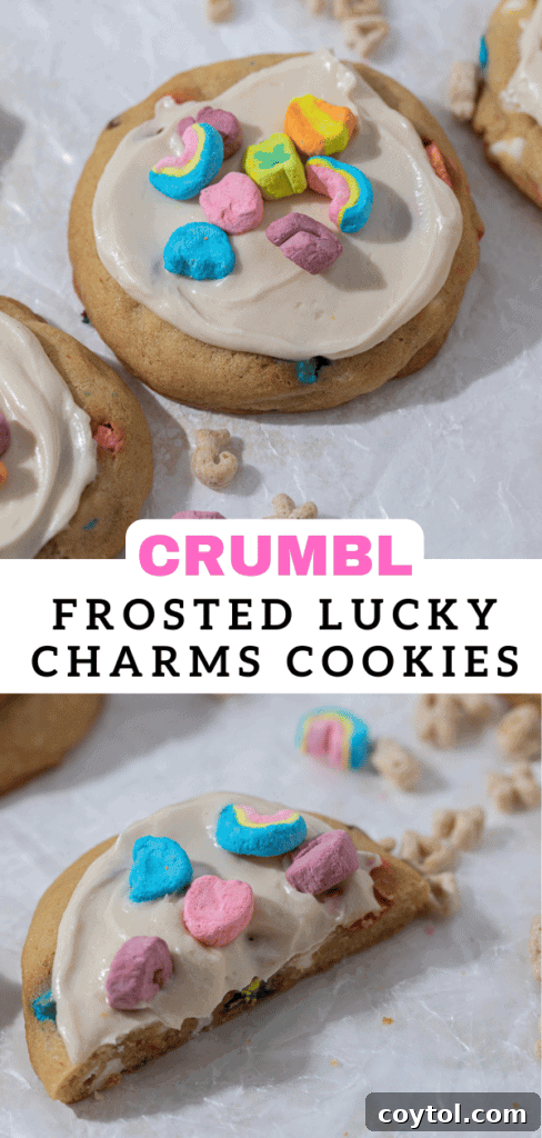 Frosted lucky charms cookies 