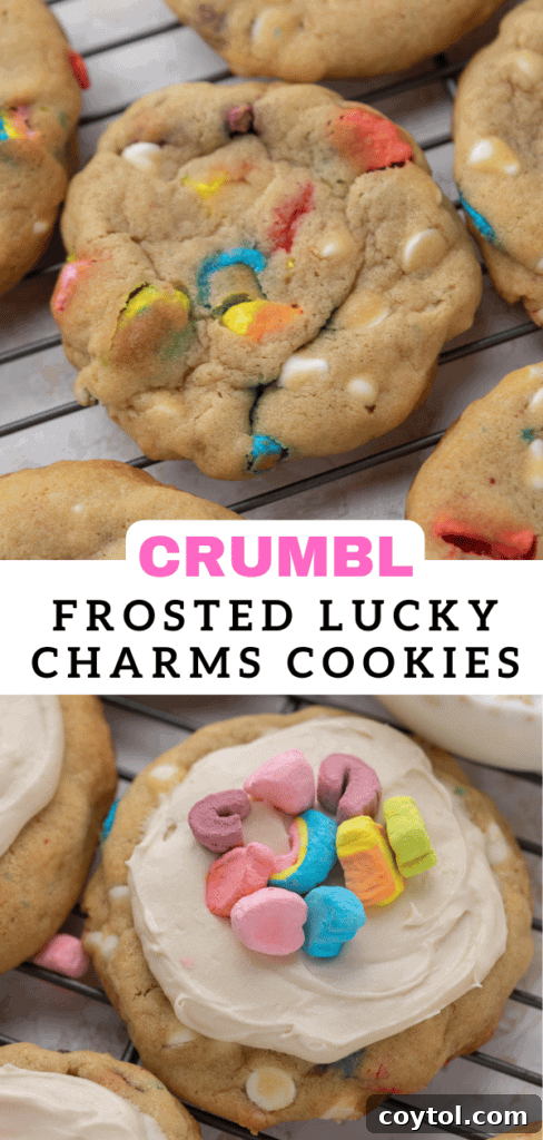Frosted lucky charms cookies 