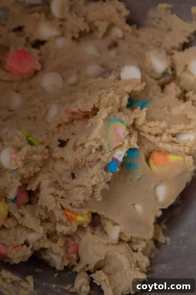 Lucky charms cookie dough
