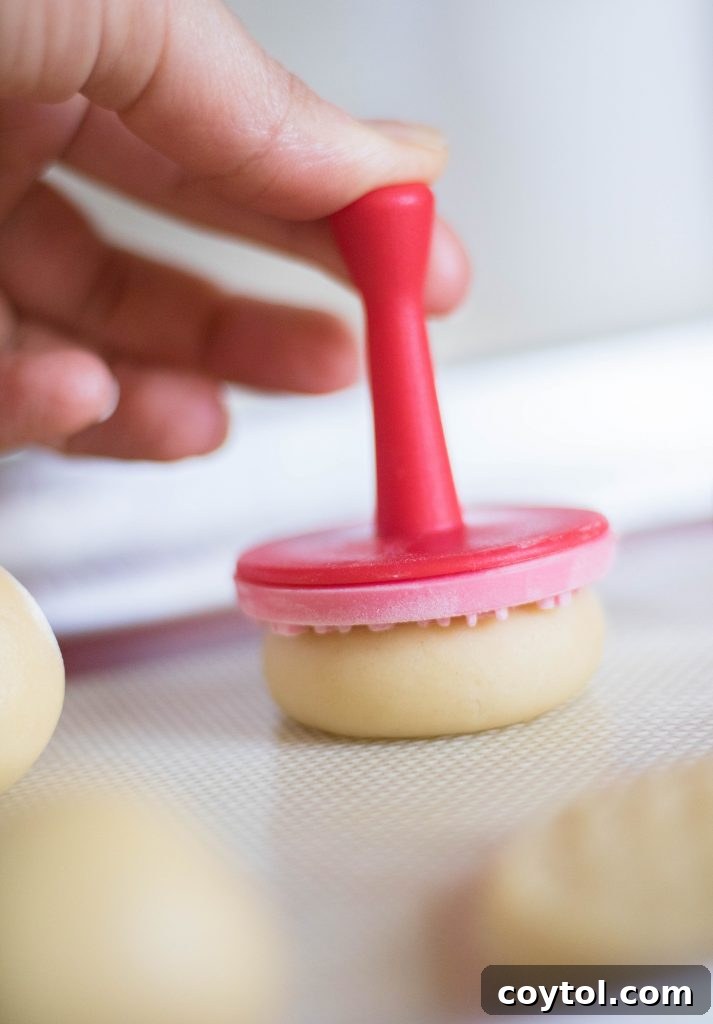stamped shortbread cookies