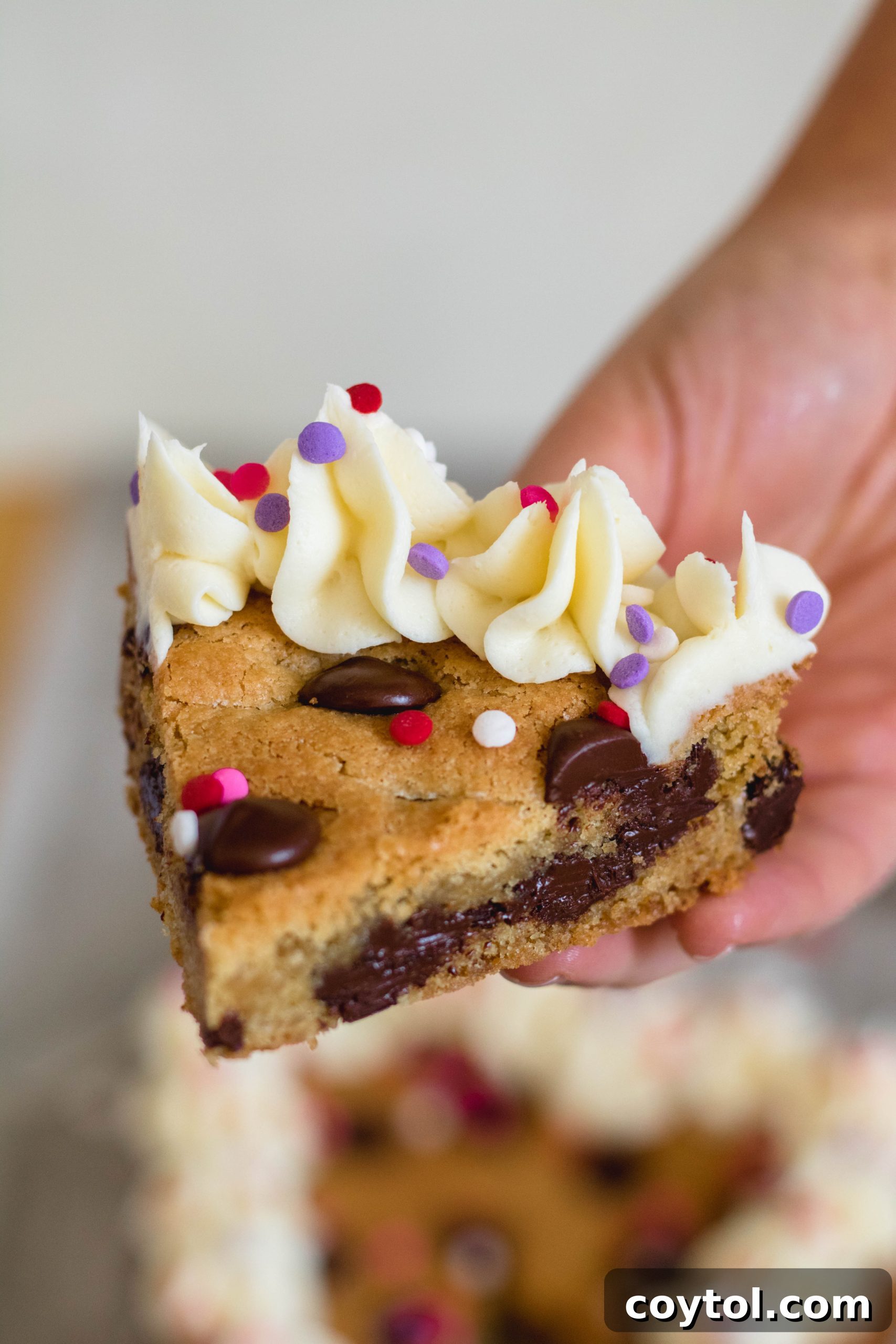 Beautifully decorated Heart Valentine's Day Cookie Cake for two, ready to serve