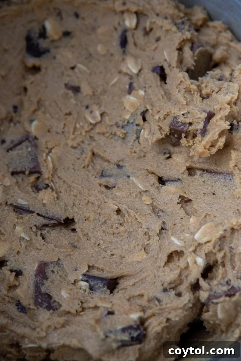 The Ultimate Homemade Chick-fil-A Cookie Clone 7 Close up of Chick fil a cookie dough
