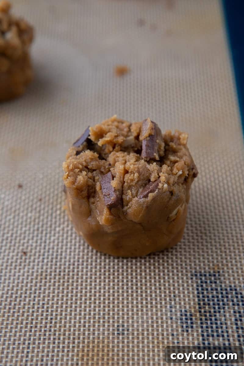 The Ultimate Homemade Chick-fil-A Cookie Clone 8 Cookie dough on baking sheet