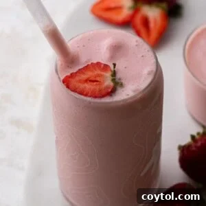 McDonald's strawberry banana smoothie