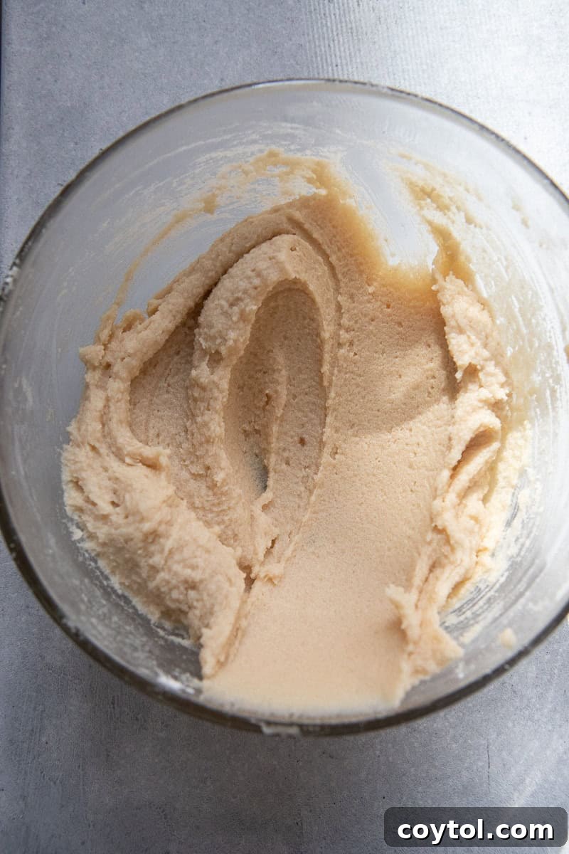 Wet ingredients mixed together in a bowl