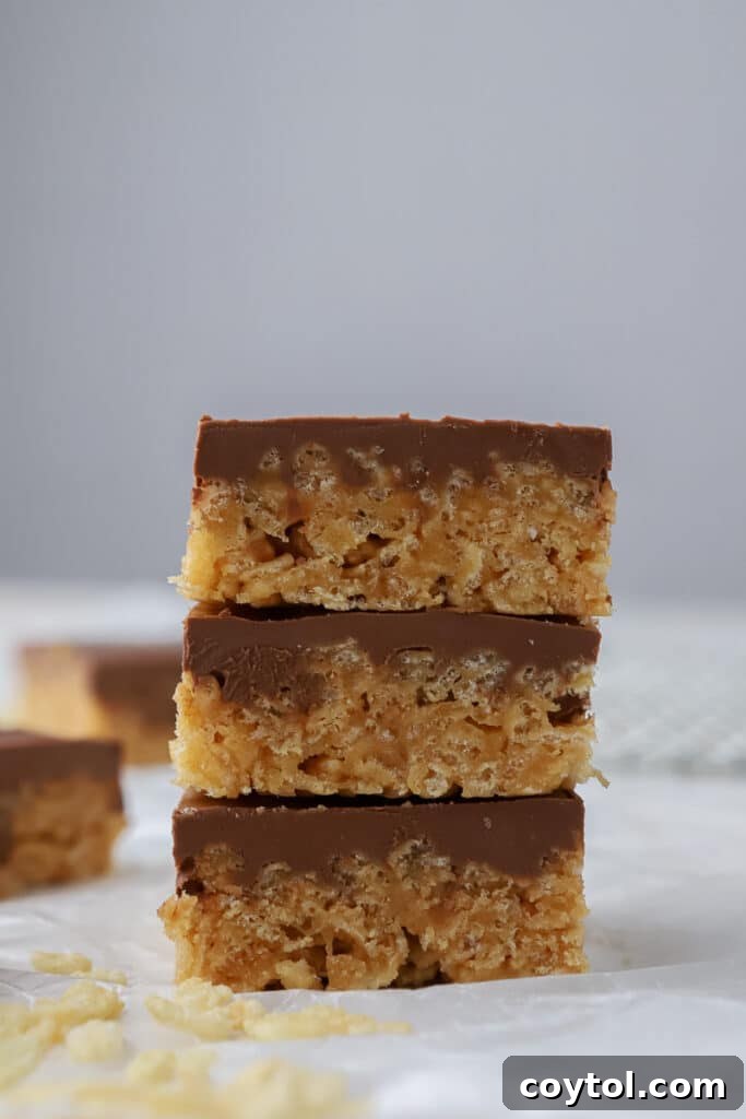 Irresistible Scotcharoos: The Perfect No-Bake Treat 12 Stack of scotcheroos