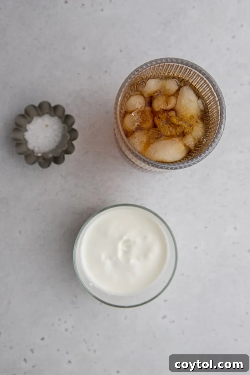 Craft Your Own Starbucks Salted Caramel Cold Foam Cold Brew 5 Preparation steps for making salted caramel cold foam cold brew