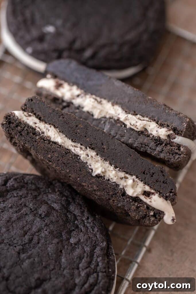 Crumbl's Mallow Oreo Dream Sandwich 2 Crumbl mallow oreo sandwich cookies