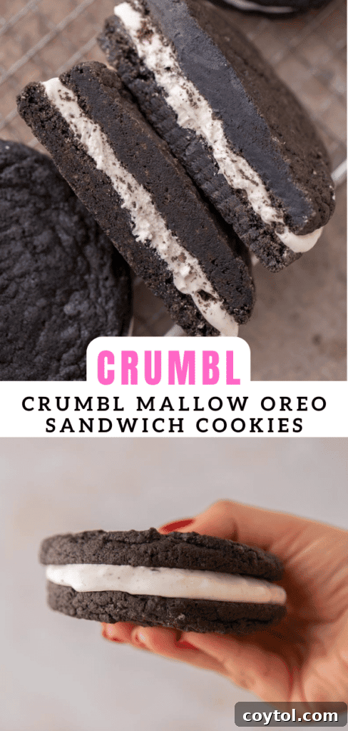 Crumbl's Mallow Oreo Dream Sandwich 15 Crumbl mallow sandwich