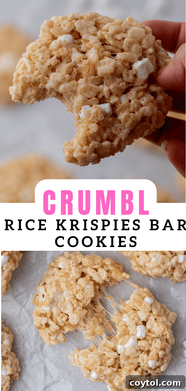 Crumbl-Style No-Bake Rice Krispies Treats 15 Crumbl Rice Krispies bar cookies