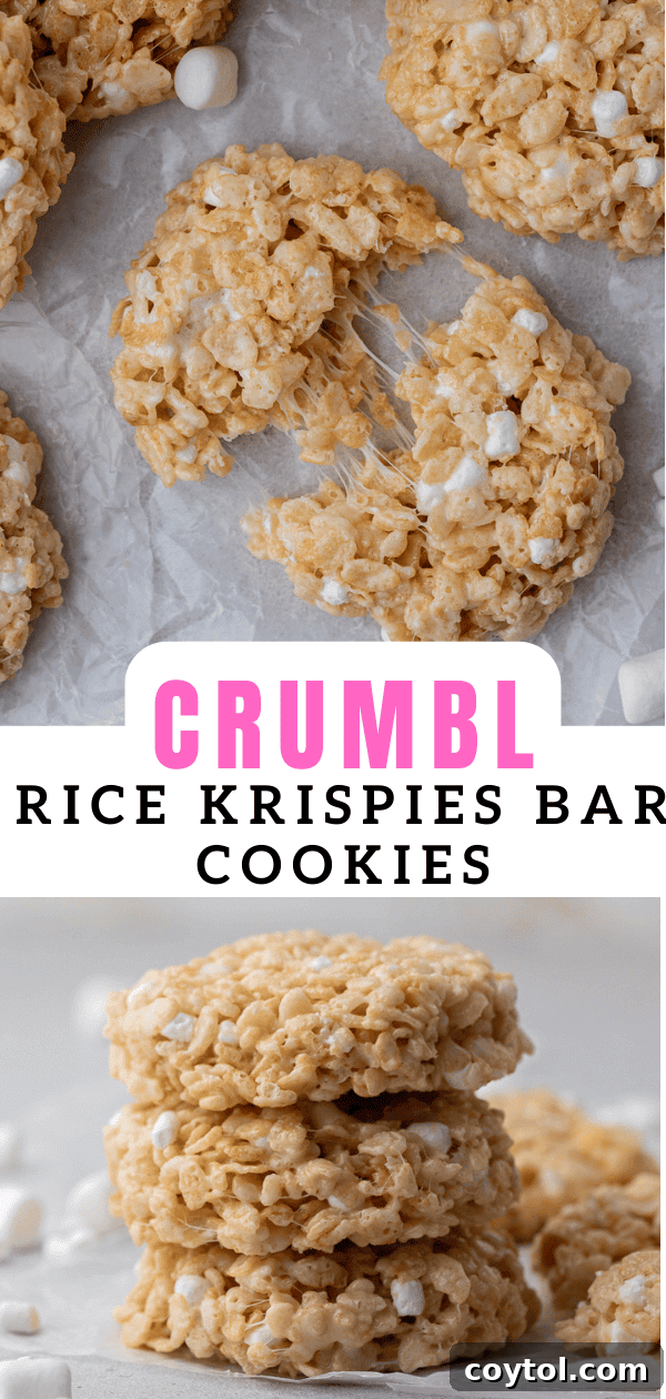 Crumbl-Style No-Bake Rice Krispies Treats 17 Crumbl Rice Krispies bar cookies