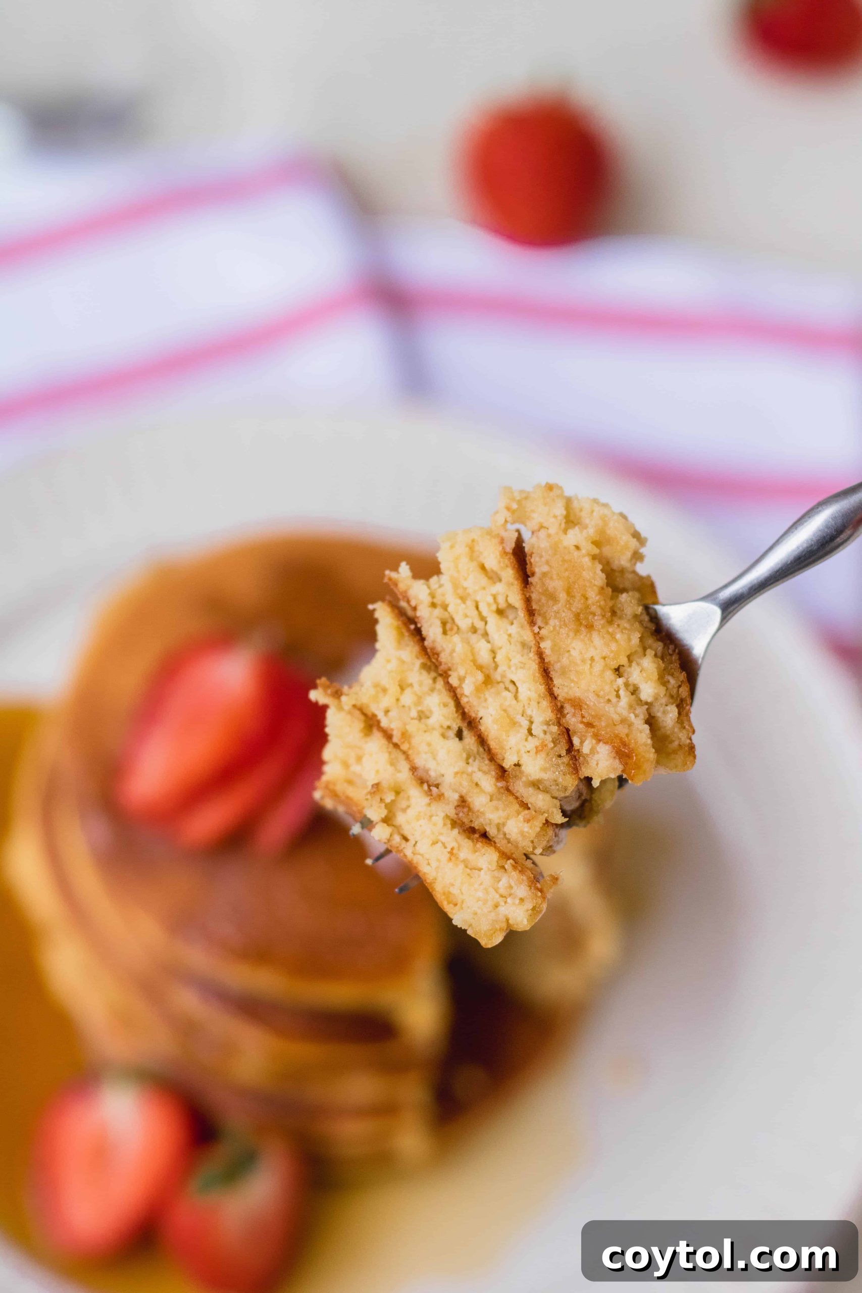 almond flour pancake recipe, fluffy and delicious. 