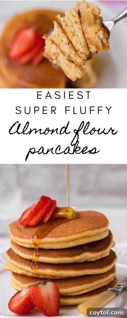 Fluffy almond flour pancakes