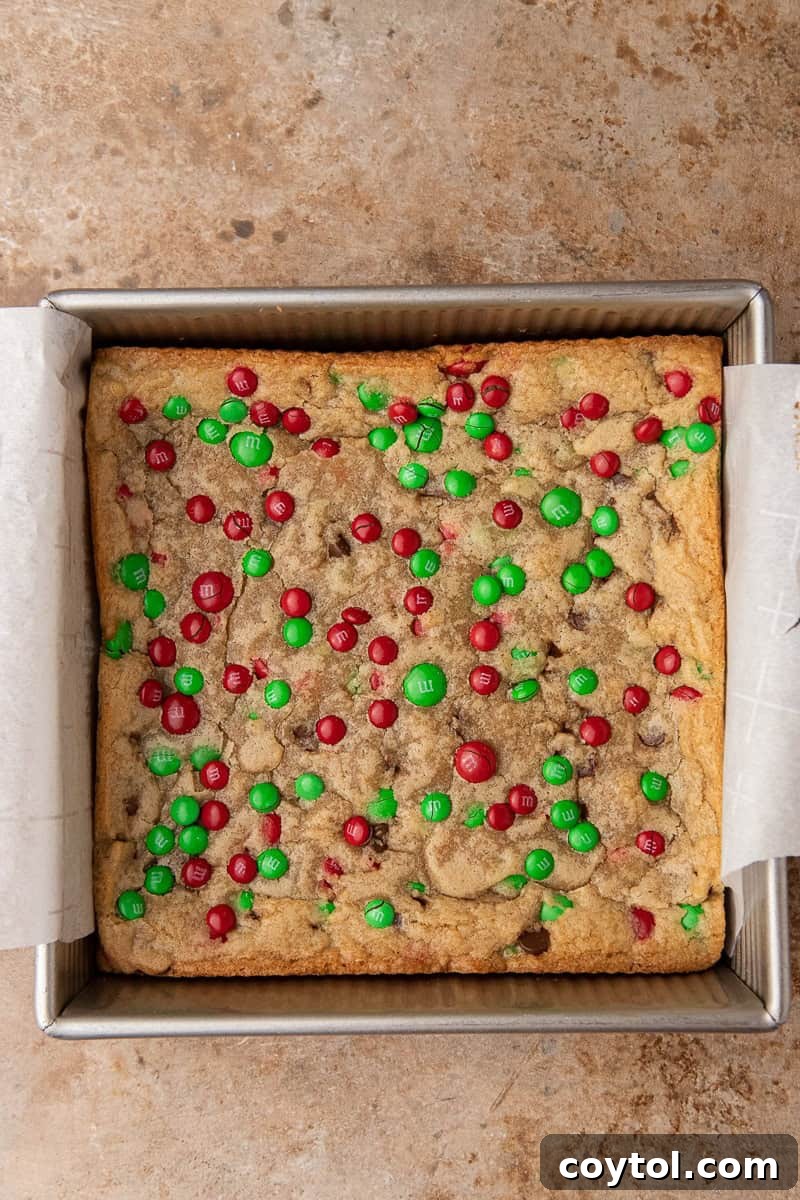 Cookie dough in a a pan