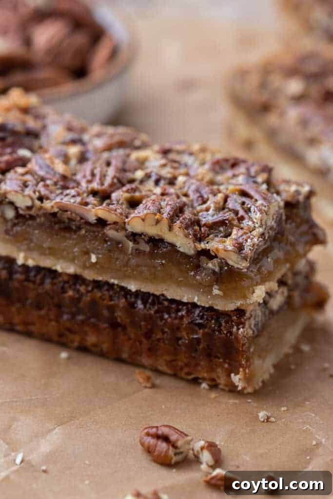 Easy pecan pie bars
